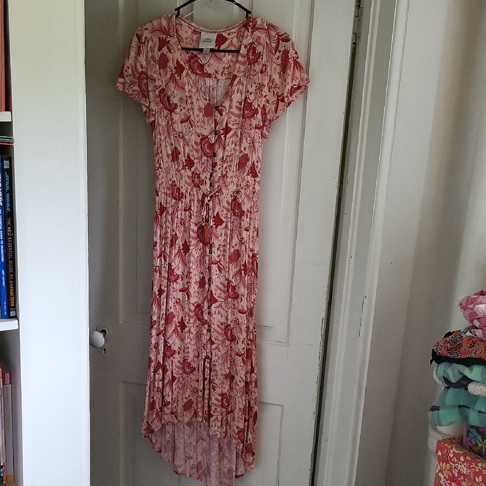 Knox Rose Pink Floral High Low Dress